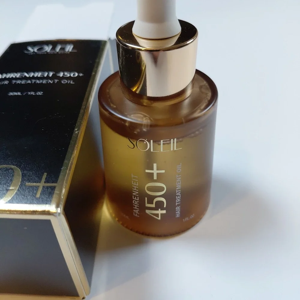 SOLEIL Fahrenheit 450+ Hair Treatment Oil Heat Protection 1 fl oz Ginger Scent